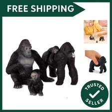 4 Pieces Gorilla Toys Family