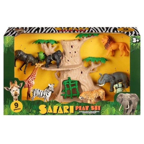 Safari zoo animal figures set - zoo,
