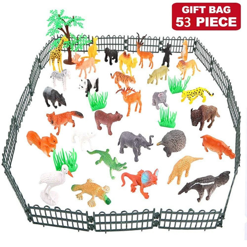 Pieces zoo animals playset - 53,