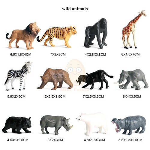 Pcs mini safari animals - mini,