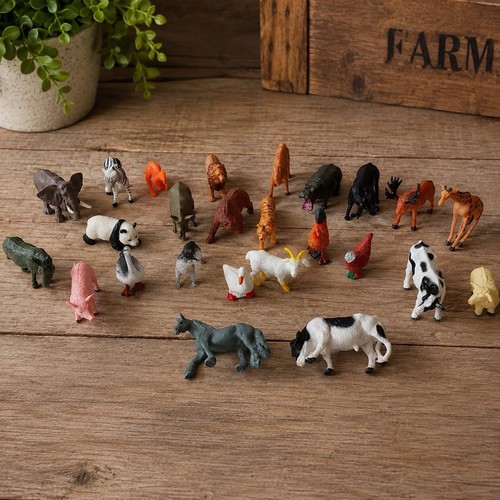 Plastic animal figures - plastic,