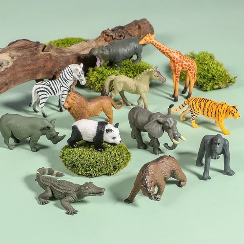 12pcs mini wild animal - 12pcs,