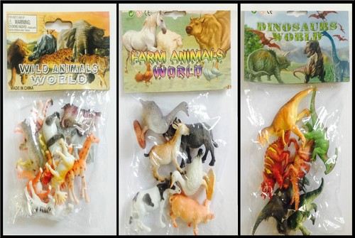 Plastic jungle zoo - zoo, figures