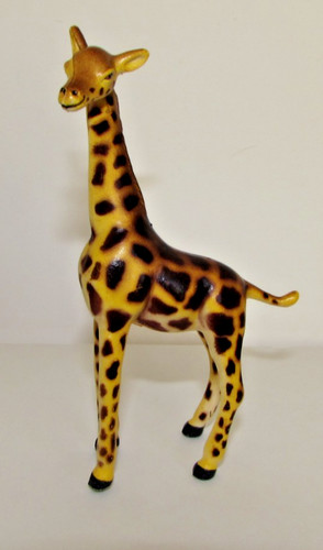 Giraffe plastic animal figure - giraffe,