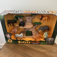 Safari Playset Pack of 9, Zoo