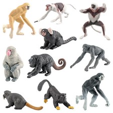 10pcs Plastic Wild Zoo Animals