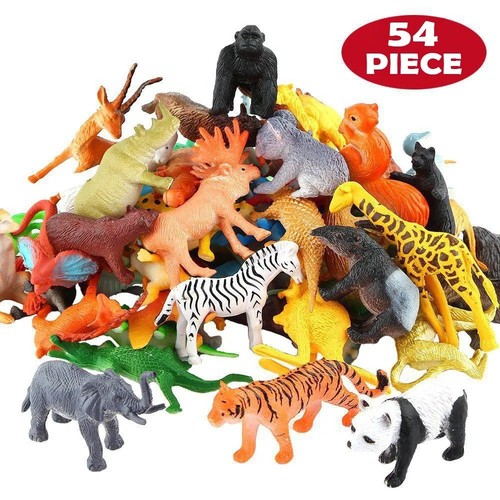 Pcs wild zoo animals mini - 54,