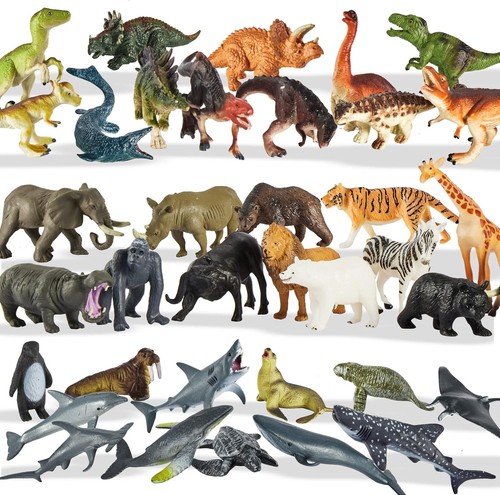 Zoo safari animals 36pcs - zoo,