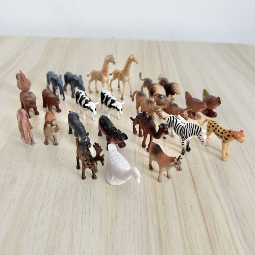 Vintage mini zoo animals - zoo, toys