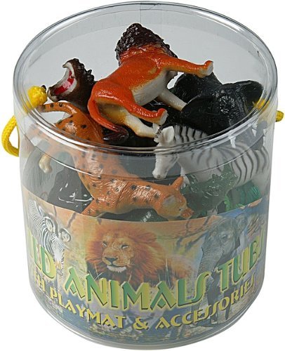 Plastic wild zoo yard - yard, animals