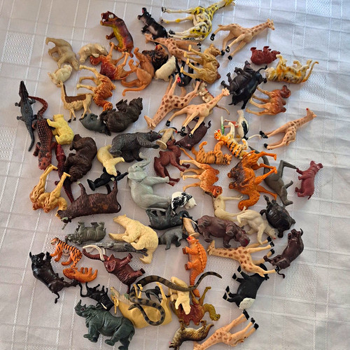 Large job lot plastic safari - job,
