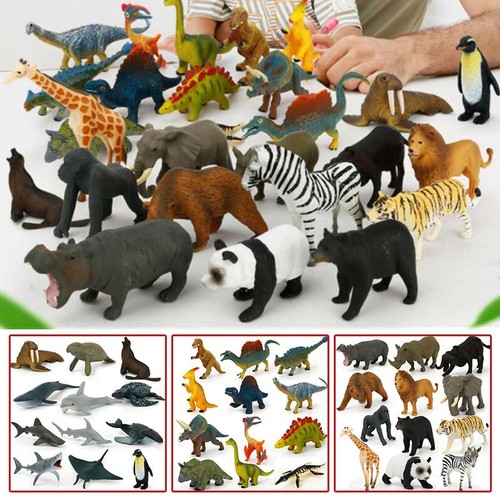 Lot pieces plastic zoo - lot,